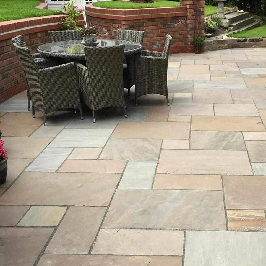 Autumn Brown Indian Sandstone Paving Slabs 900x600 22mm Cal. £22.69/m2 - Image 3