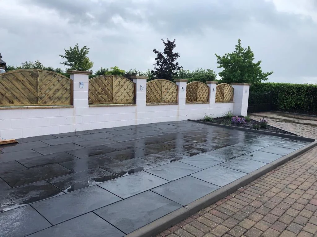Black Limestone Paving Slabs, Midnight Sawn Edge 900 x 600 22mm, £21.23m2 - Image 3