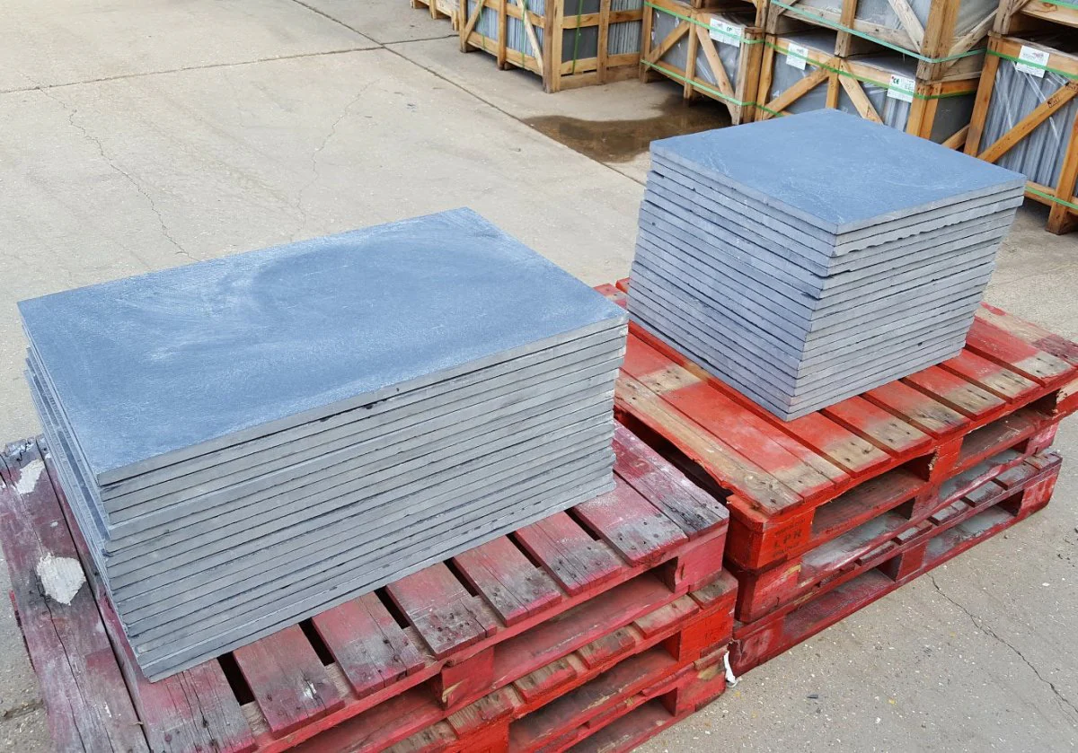 Black Limestone Paving Slabs, Midnight Sawn Edge 900 x 600 22mm, £21.23m2 - Image 6