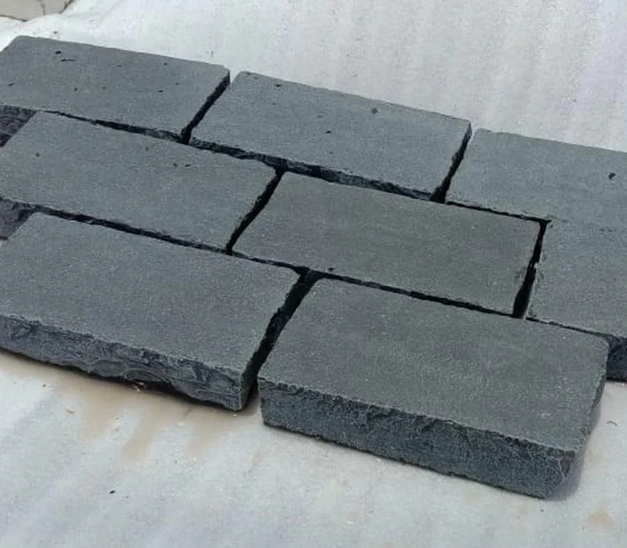 Kadapha Block Paving, Black Limestone Setts & Cobbles 200x100x50 £47.27/m2 - Image 6