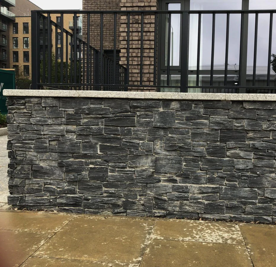 Black Slate Cladding Z Panels Cement Backing 550 x 200 £67.28/m2