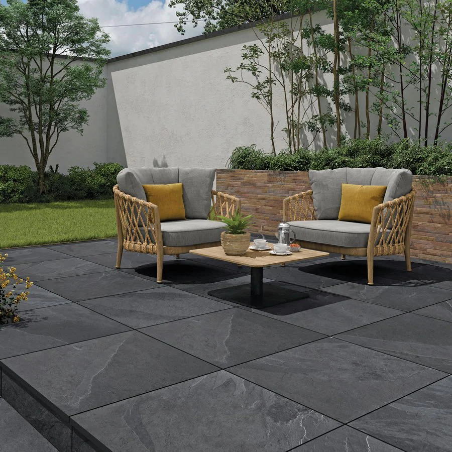 Brazilian Black Slate Porcelain Paving Slabs 900x600x20 £20.99/m2 - Image 3