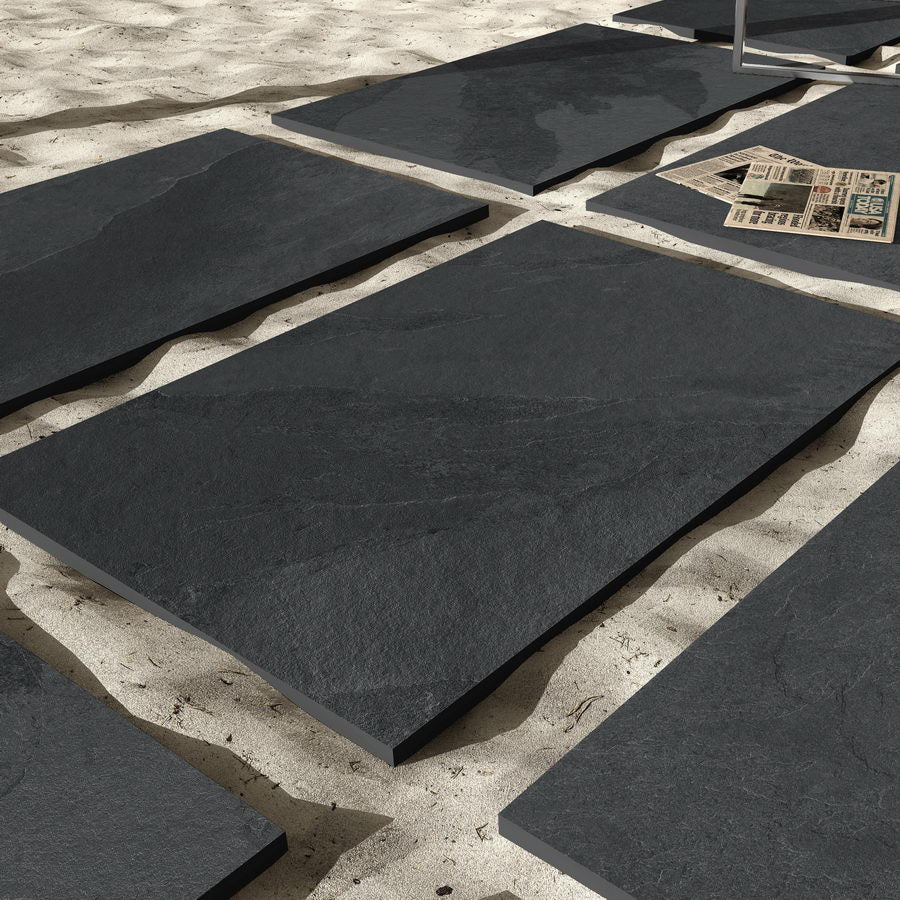 Brazilian Black Slate Porcelain Paving Slabs 900x600x20 £20.99/m2 - Image 5
