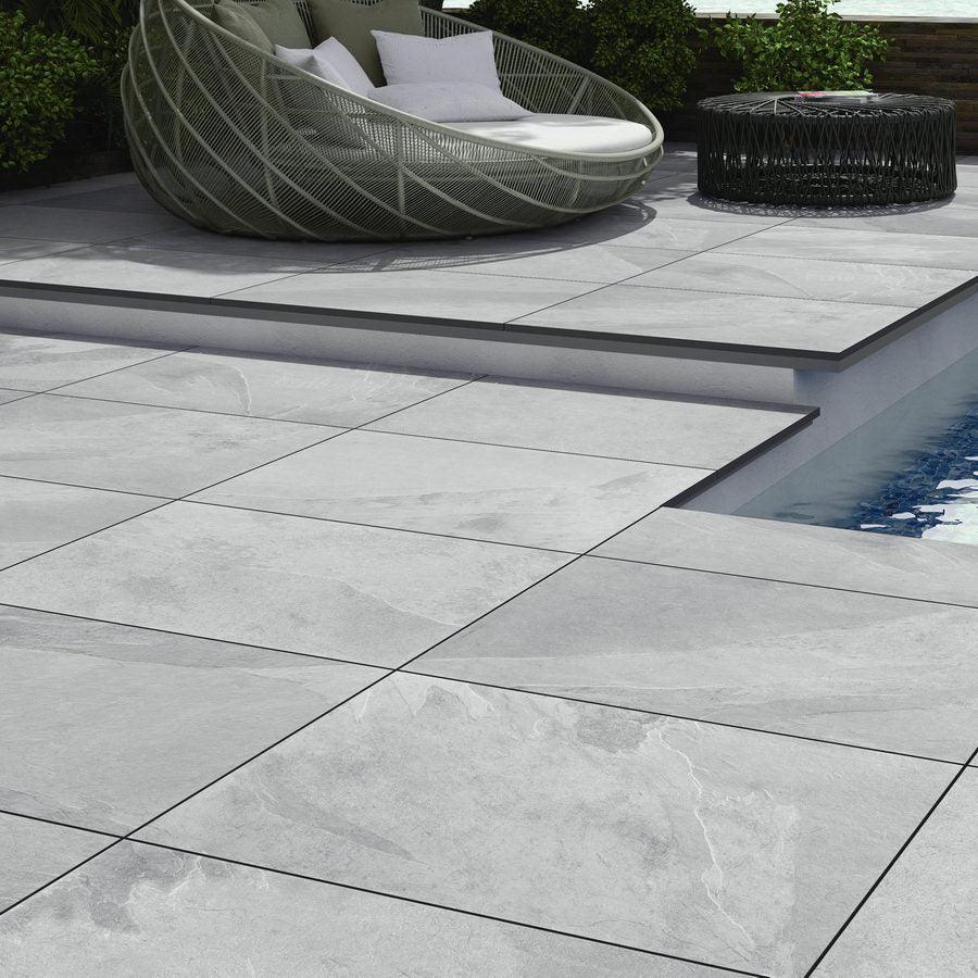 Brazilian Grey Slate Porcelain Paving 900x600x20 £19.80/m2 - Image 2