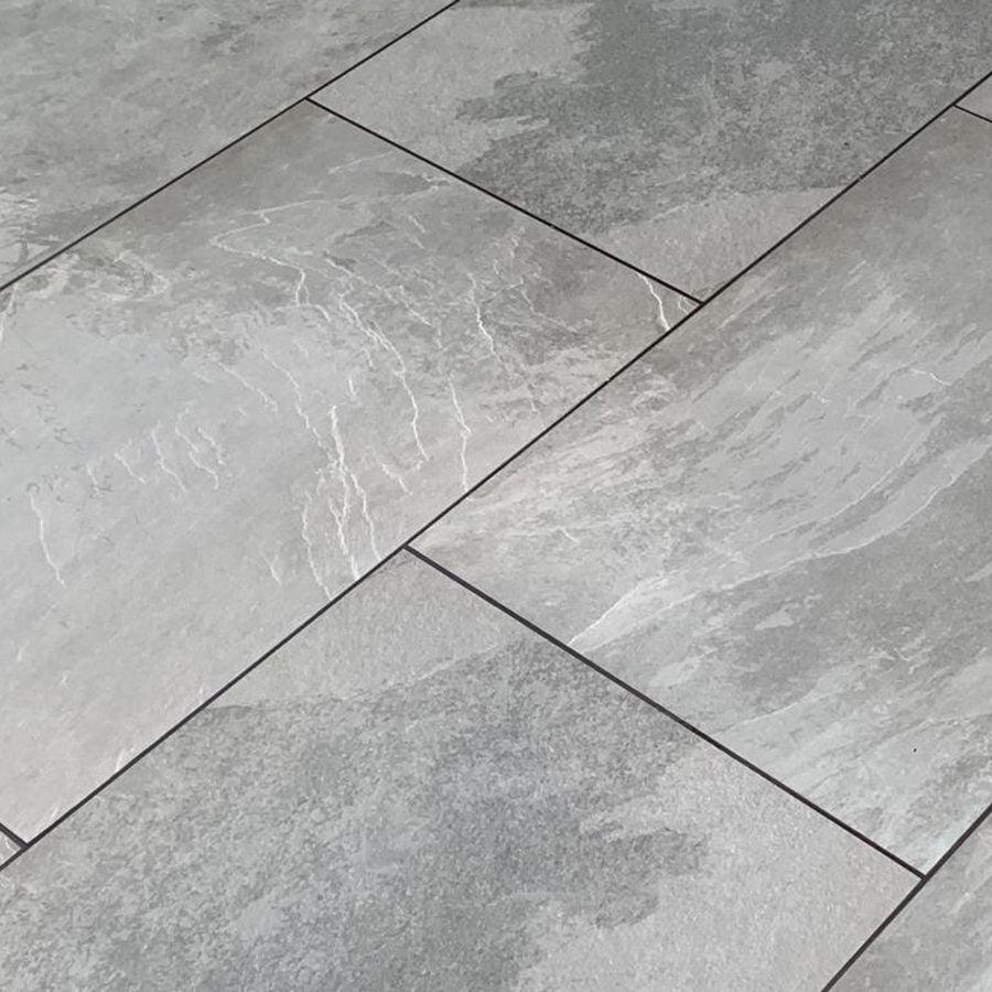 Brazilian Grey Slate Porcelain Paving 900x600x20 £19.80/m2 - Image 3