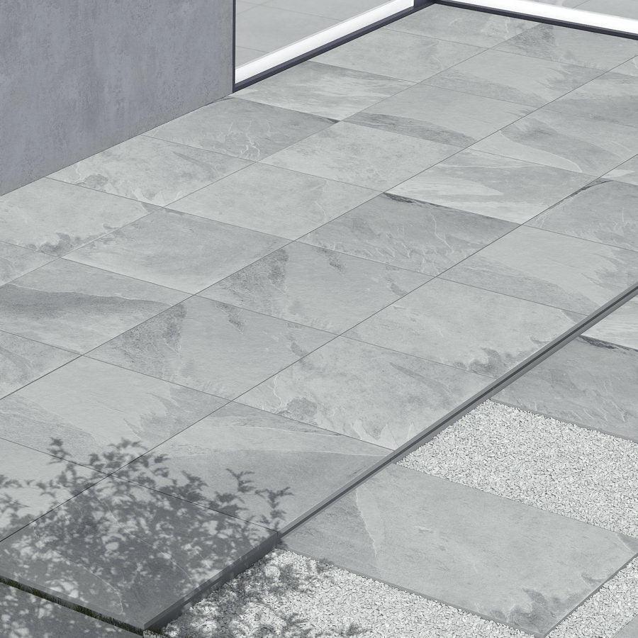 Brazilian Grey Slate Porcelain Paving 900x600x20 £19.80/m2 - Image 4