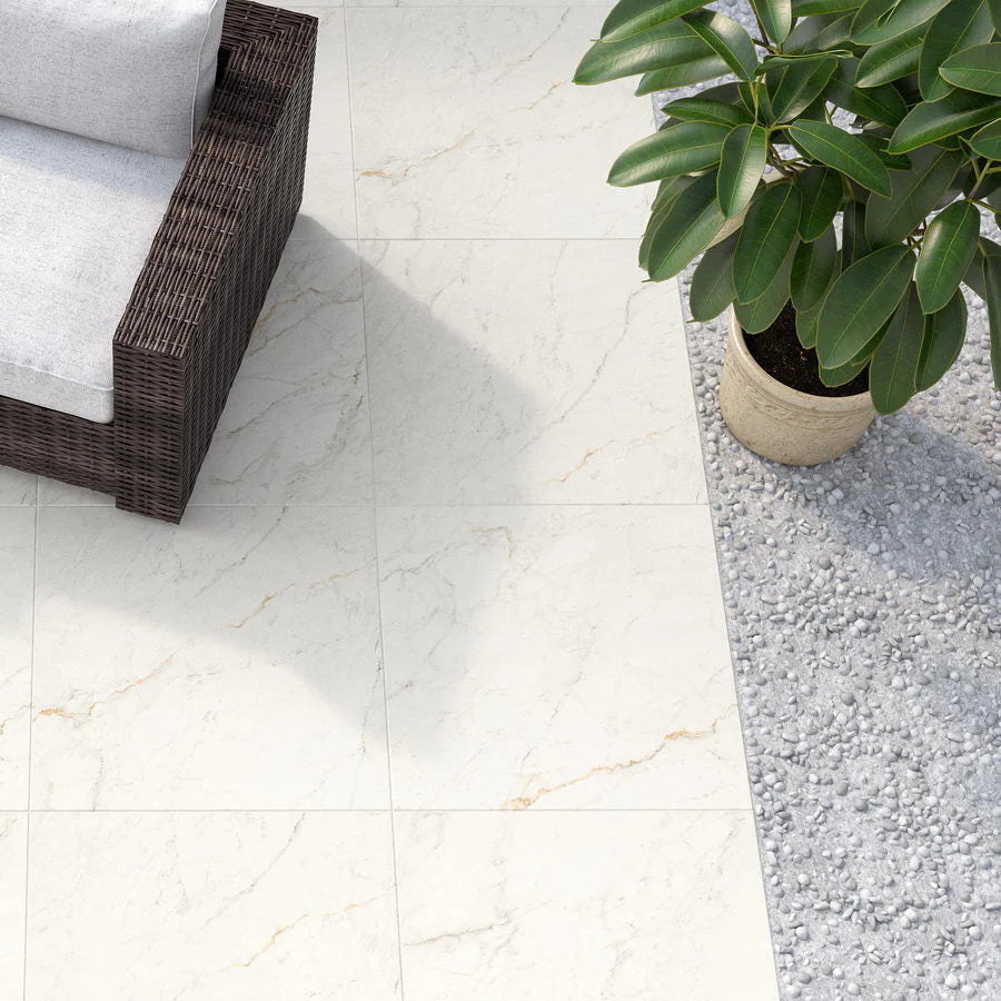 Carrara Marble Porcelain Paving Slabs 900x600 £20.99/m2 - Image 3