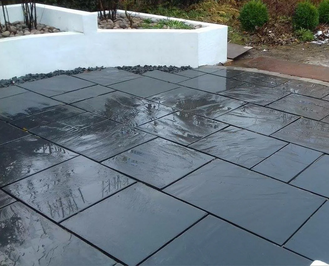 Black Slate Paving, China Slate Midnight Slabs Patio Packs - Image 3