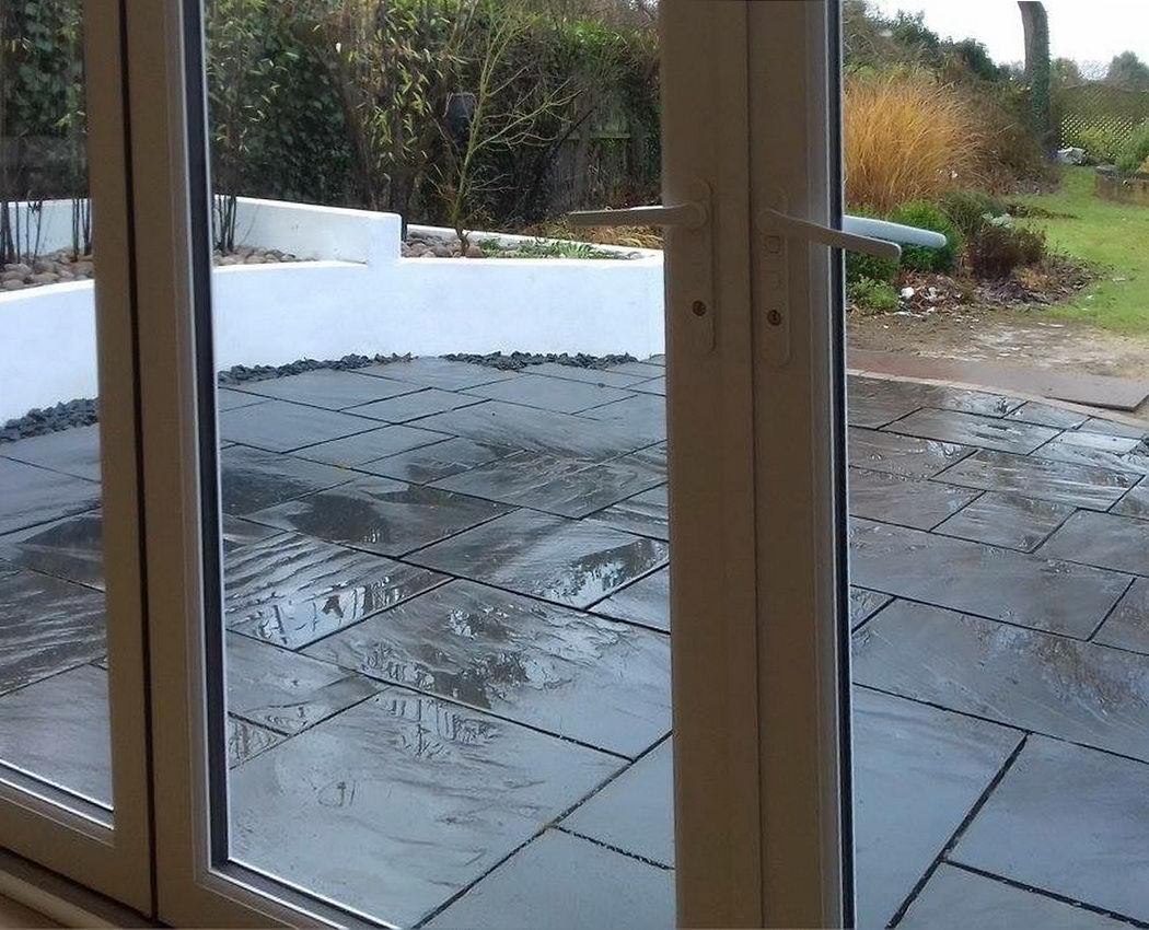 Black Slate Paving, China Slate Midnight Slabs 600 x 600 - Image 4