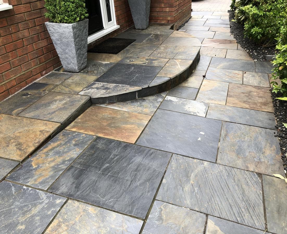 China Slate Paving Slabs, Multicolour Copper Slate 600 x 600 - Image 4