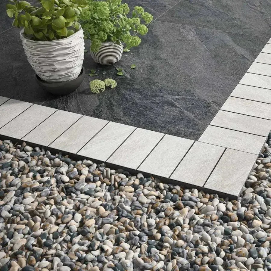 County Light Grey Porcelain Edging Setts 200x100x20 £31.78/m2