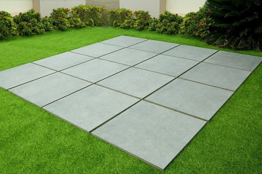 Dark Grey Porcelain Paving Slabs Belgium Stone Effect 900x600x20mm £22.19/m2 - Image 4