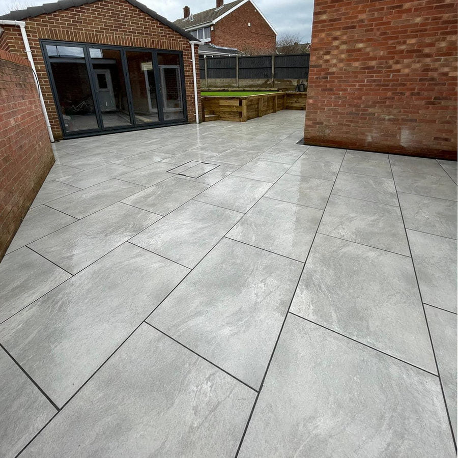 Earthcore Esprit Grey Porcelain Paving Slabs 900x600X20 £20.19/m2 - Image 2