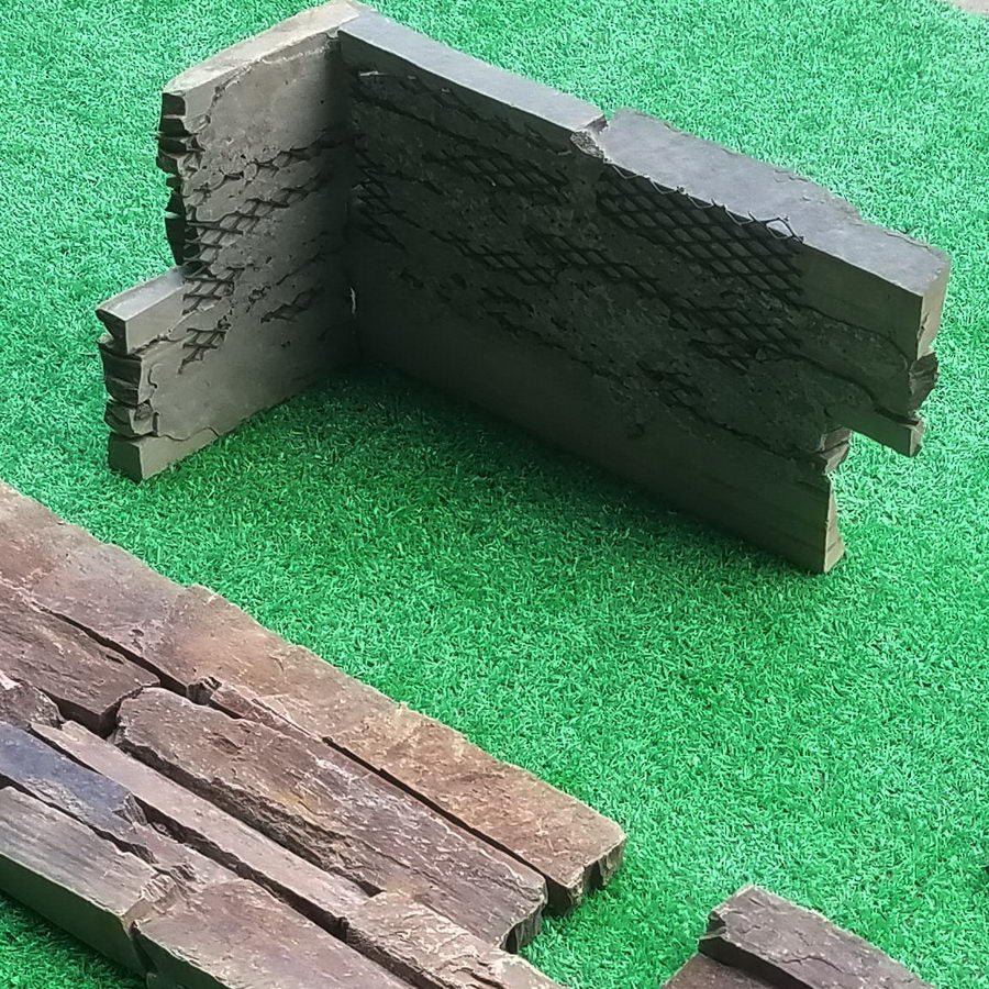 Exterior Stone Cladding Multicolour Slate Z Tiles Clad Panels 550 x 200, £49.99/m2 - Image 7