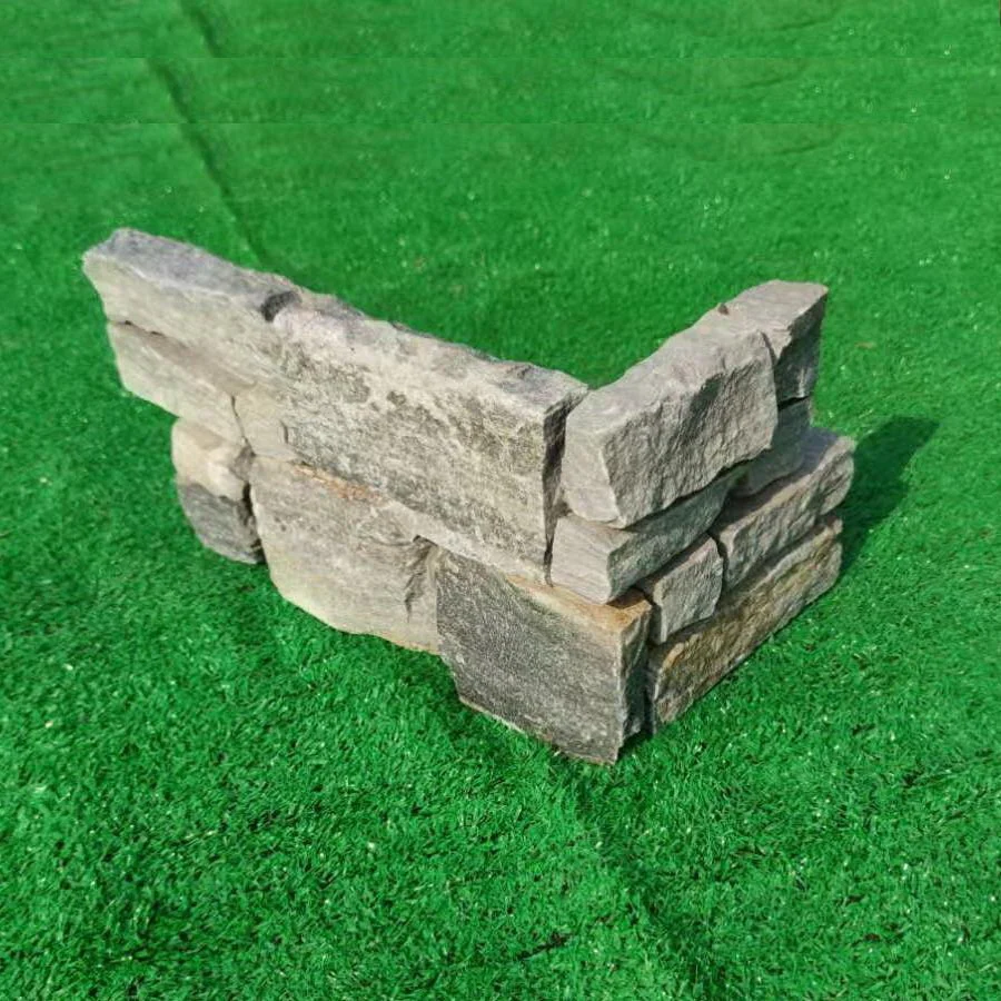 Nordic Stone Cladding Blue Grey Quartz Z Tiles Clad Panels 550 x 200, £63.99/m2 - Image 3