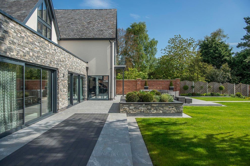 Nordic Stone Cladding Blue Grey Quartz Z Tiles Clad Panels 550 x 200, £63.99/m2 - Image 5