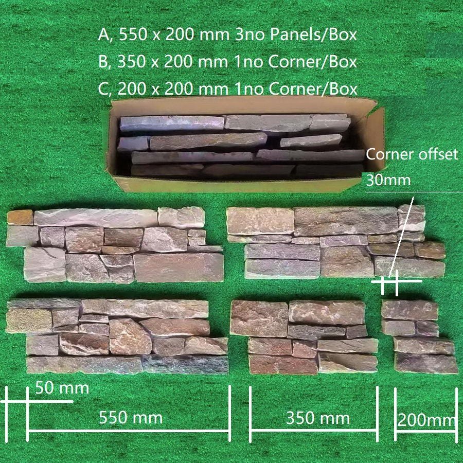 Exterior Stone Cladding Oyster Quartz Z Tiles Clad Panels 550 x 200, £52.49/m2 - Image 6