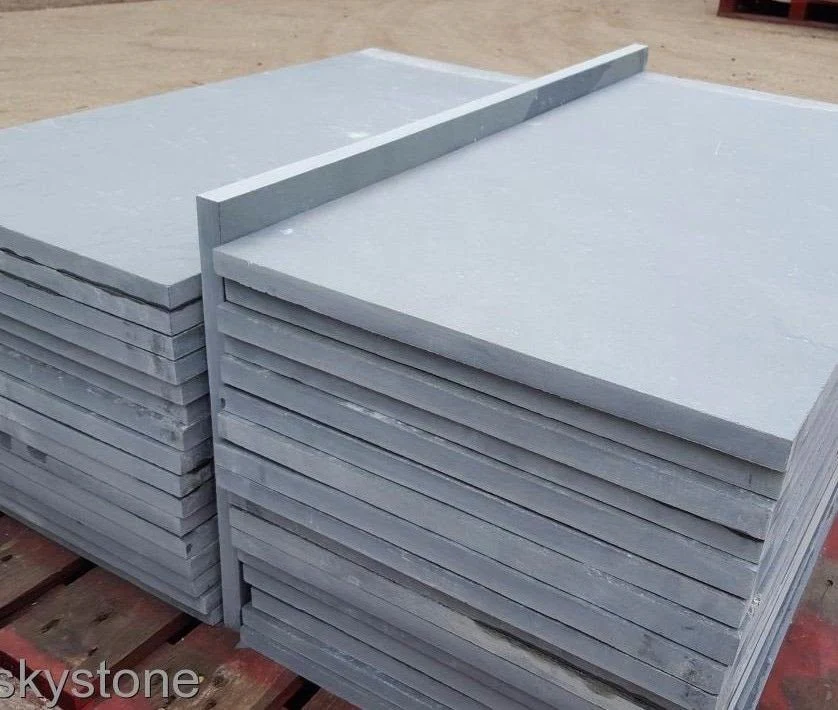 Grey Slate Paving Slabs, Brazilian Slate 600x600x20mm - Image 11