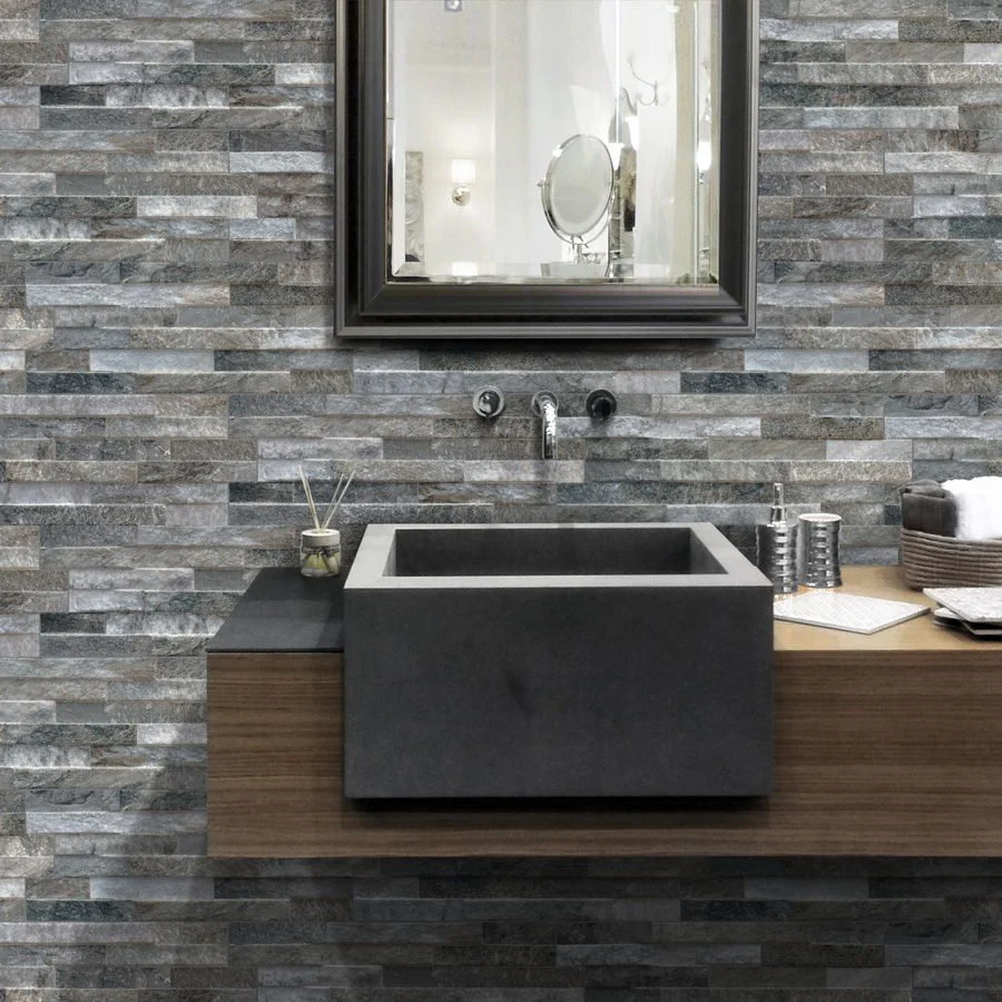 Grey Blend Italian Porcelain Split Face Effect Tiles £33.99/m2 - Image 3