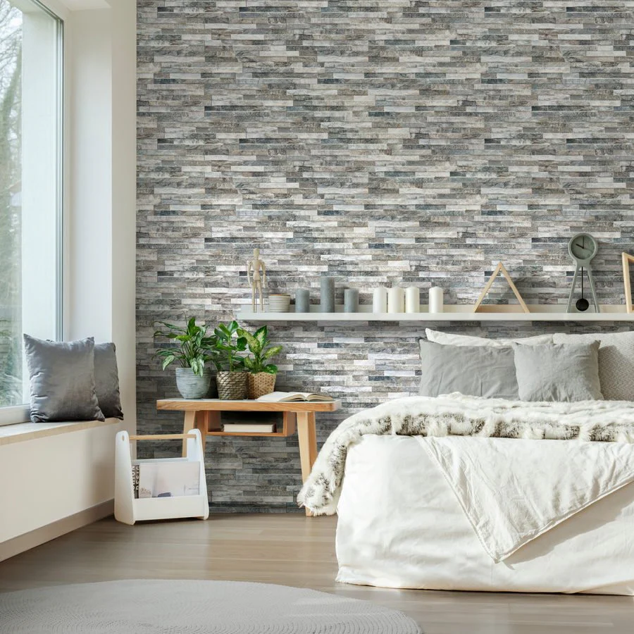 Grey Blend Italian Porcelain Split Face Effect Tiles £33.99/m2 - Image 4