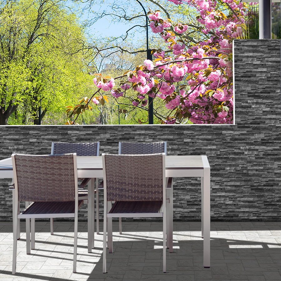 Dark Grey Italian Porcelain Split Face Effect Tiles £33.99/m2 - Image 3
