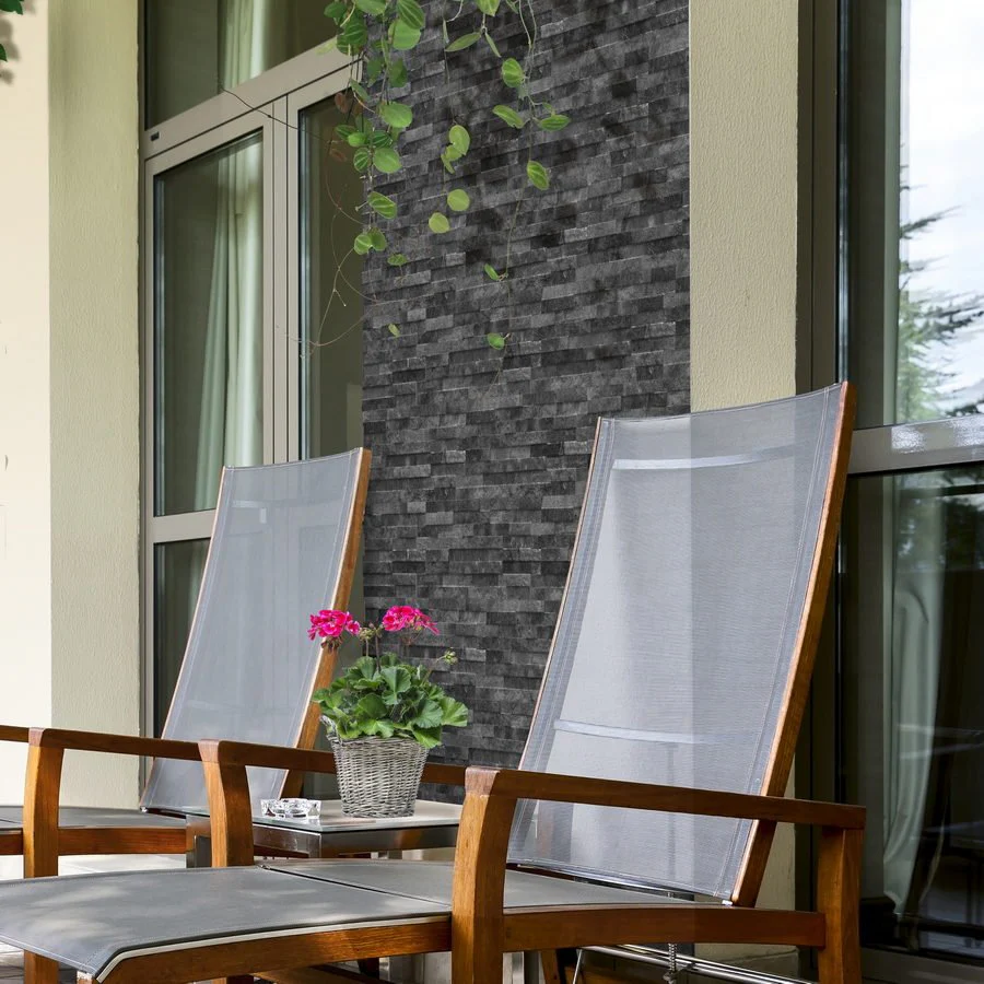 Dark Grey Italian Porcelain Split Face Effect Tiles £33.99/m2 - Image 6