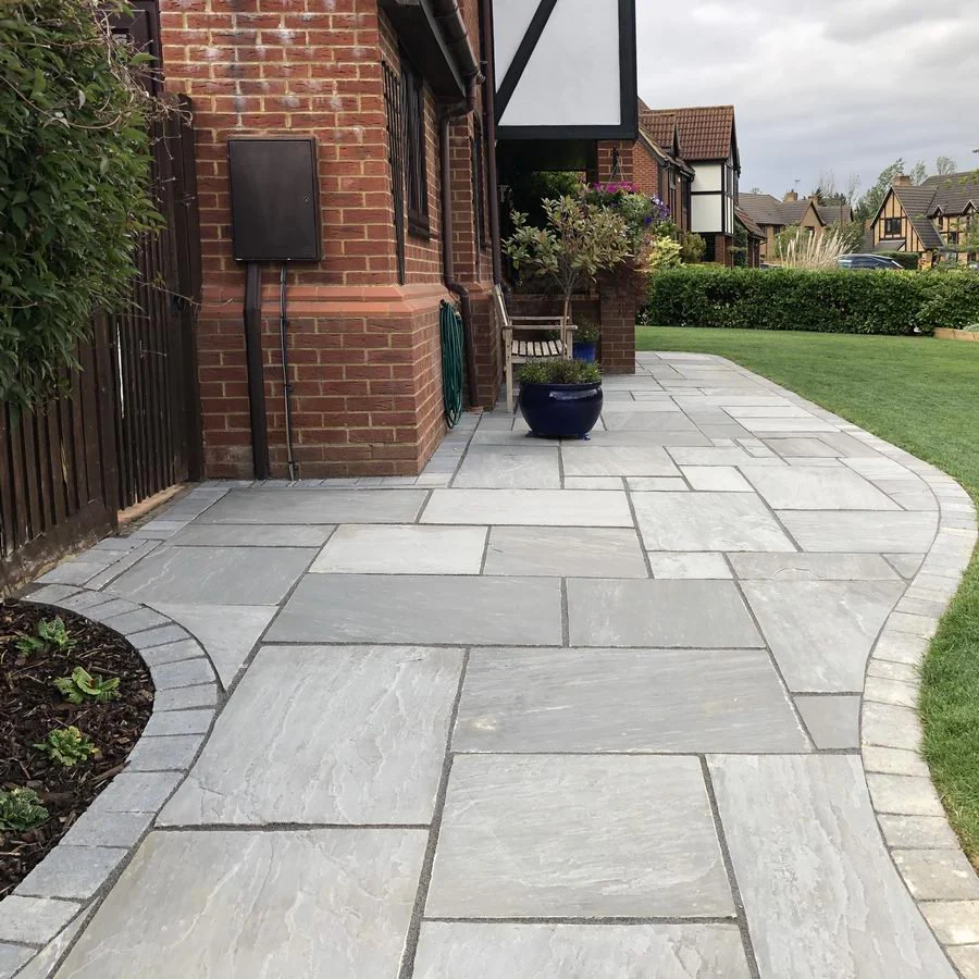 Kandla Grey Indian Sandstone Paving Slabs Patio Packs 22mm Cal. £22.79/m2 - Image 3