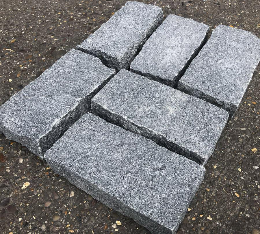 Granite Cobbles Setts Cropped, Blue Grey Mid Grey 200 x 100 x 50mm £59.99/m2 - Image 3