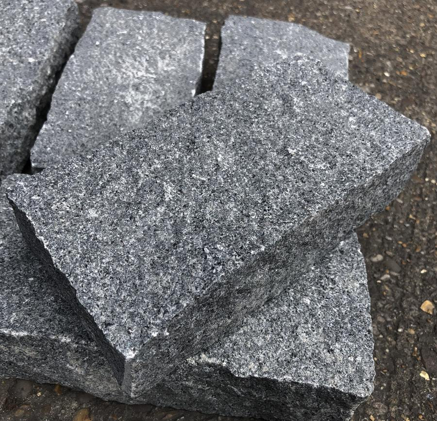 Granite Cobbles Setts Cropped, Blue Grey Mid Grey 200 x 100 x 50mm £59.99/m2 - Image 4