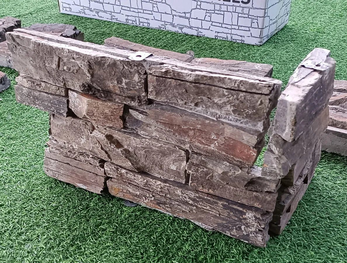 Multicolour Slate Stone Cladding Z Tiles Clad Panels Cement Backing £67.28/m2 - Image 5