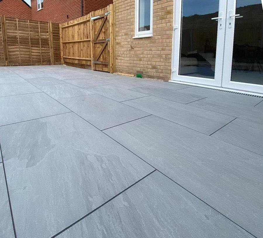 Kandla Grey Porcelain Paving Slabs 600x600x20mm £24.47/m2 - Image 5