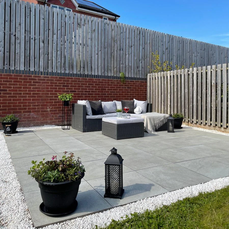 Hammer Grey Porcelain Paving Slabs 600x600x20mm £24.47/m2 - Image 3