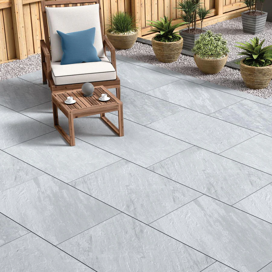 Kandla Grey Porcelain Paving Slabs 900x600x20 from £19.80/m2 - Image 2