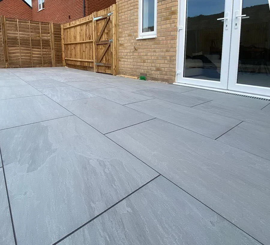 Kandla Grey Porcelain Paving Slabs 900x600x20 from £19.80/m2 - Image 3