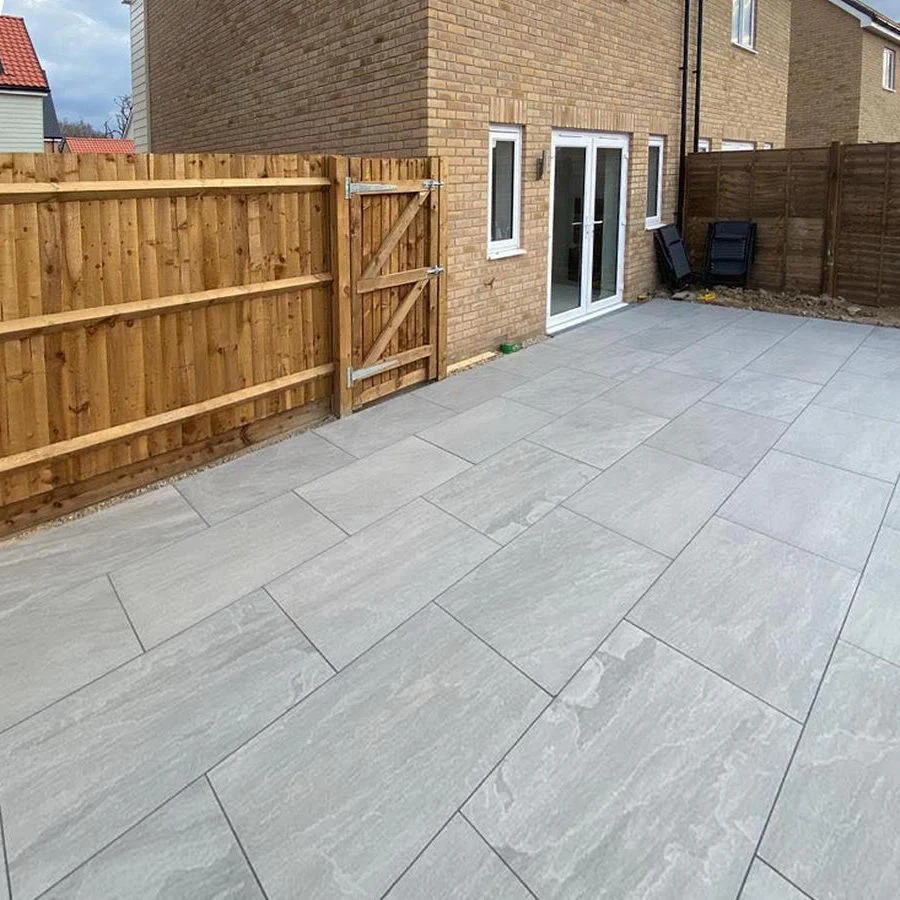 Kandla Grey Porcelain Paving Slabs 900x600x20 from £19.80/m2 - Image 5