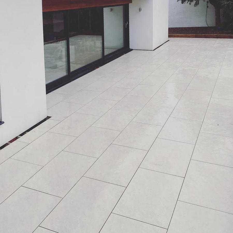 Quartz White Porcelain Paving Slabs 900x600x20mm £20.89/m2