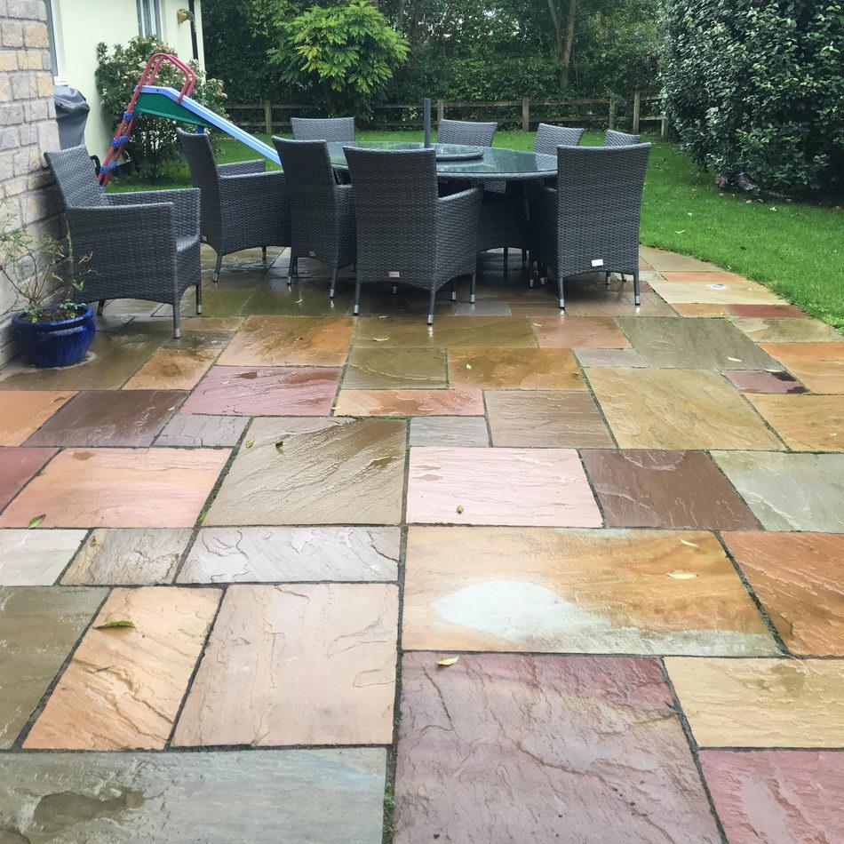 Raj Blend Indian Sandstone Paving Slabs, 560 Series 3 Sizes 22mm Cal £21.19/m2 - Image 6