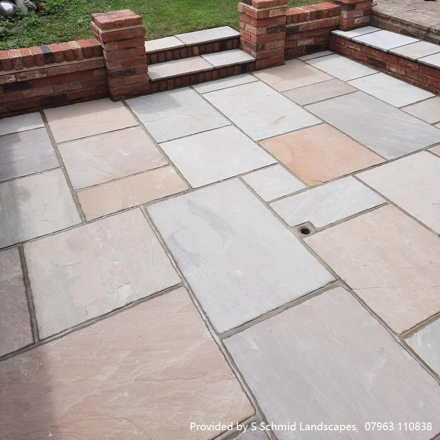 Raj Blend Indian Sandstone Paving Slabs, 560 Series 5 Sizes 22mm Cal £21.10/m2 - Image 4