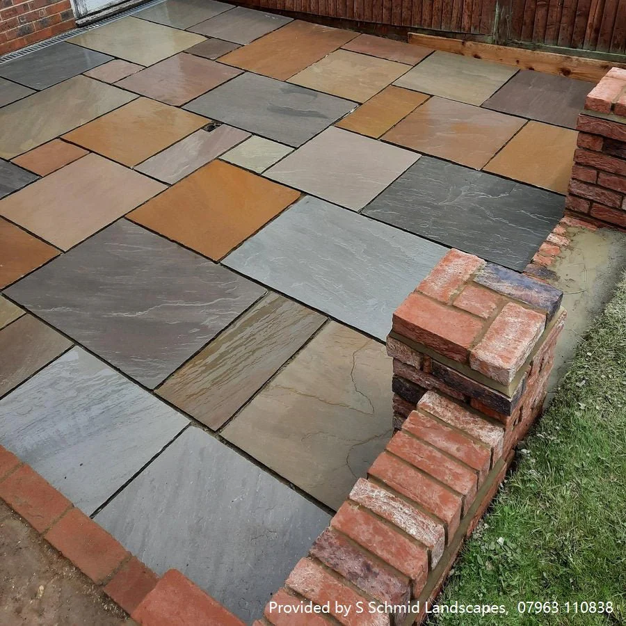Raj Blend Indian Sandstone Paving Slabs, 560 Series 5 Sizes 22mm Cal £21.10/m2 - Image 5