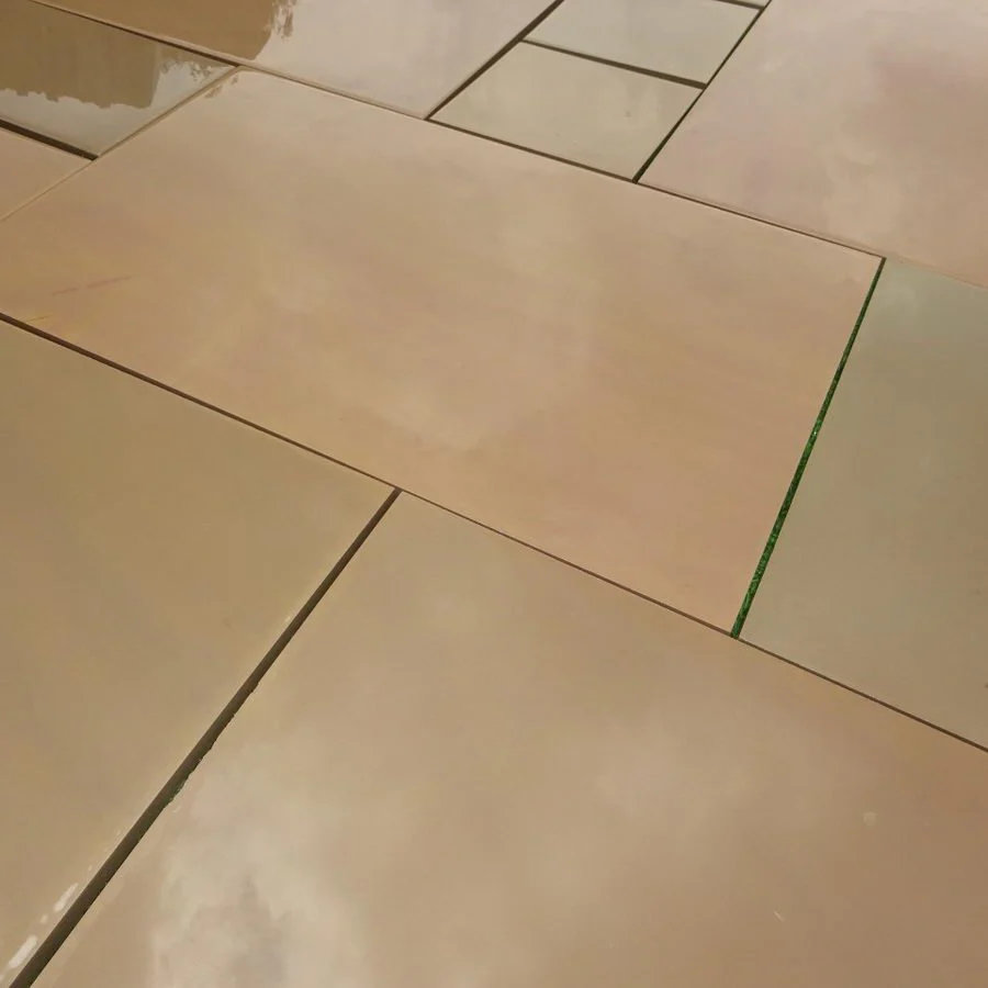 Raj Green Smooth Indian Sandstone Paving Sawn & Honed Patio Packs £25.99/m2 - Image 3