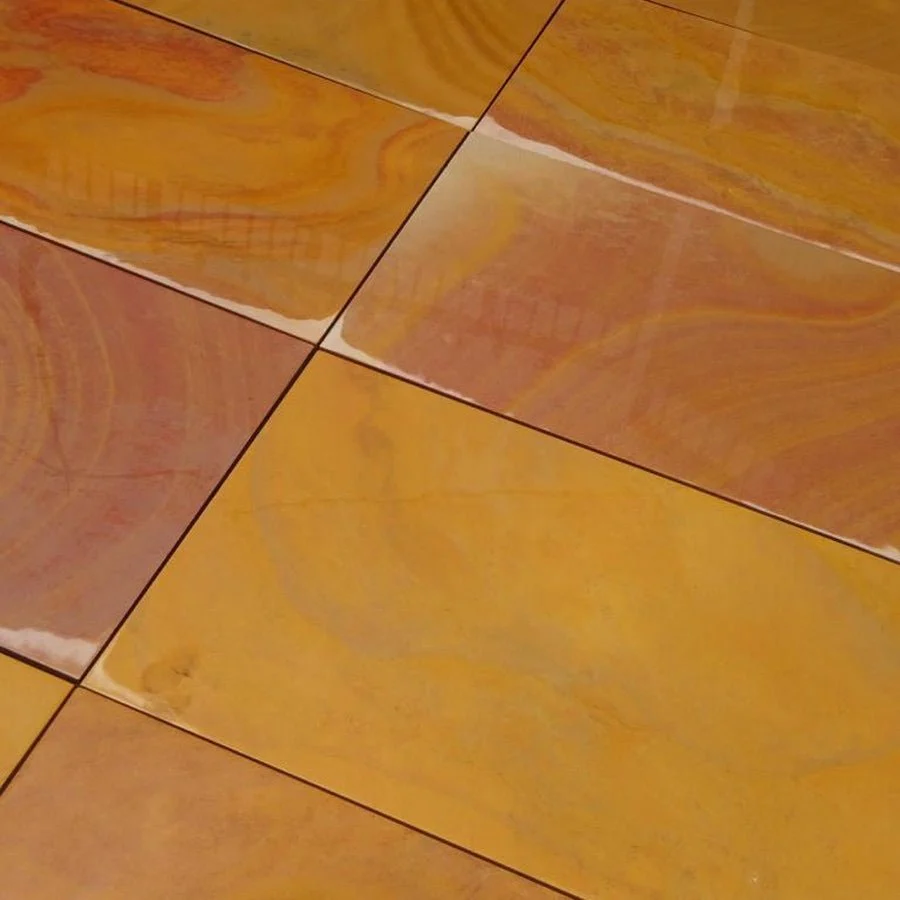 Smooth Rippon Buff Indian Sandstone Paving, Honed & Sawn 900x600 £28.69/m2 - Image 5