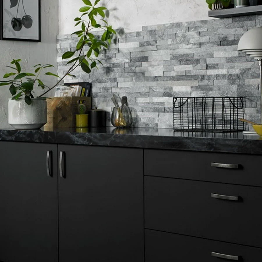 Sparkle Ice Grey Quartz Split Face Tiles Cladding 550x150 £29.16/m2 - Image 6