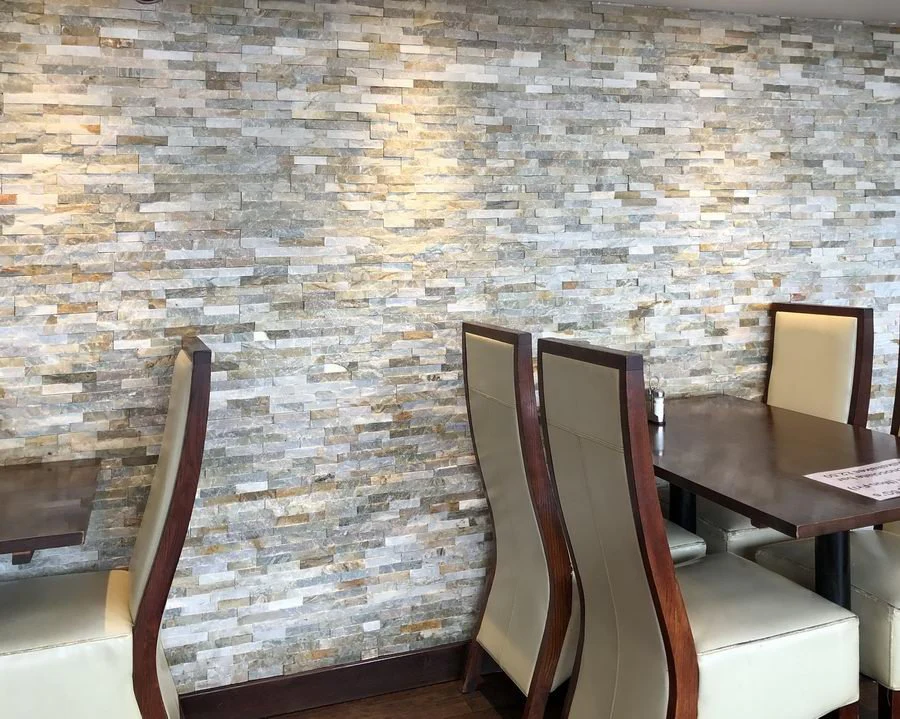 Oyster Quartz Split Face Tiles Stone Cladding 550x150 £30.99/m2 - Image 3