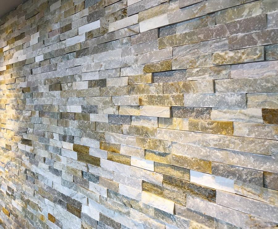 Oyster Quartz Split Face Tiles Stone Cladding 550x150 £30.99/m2 - Image 6