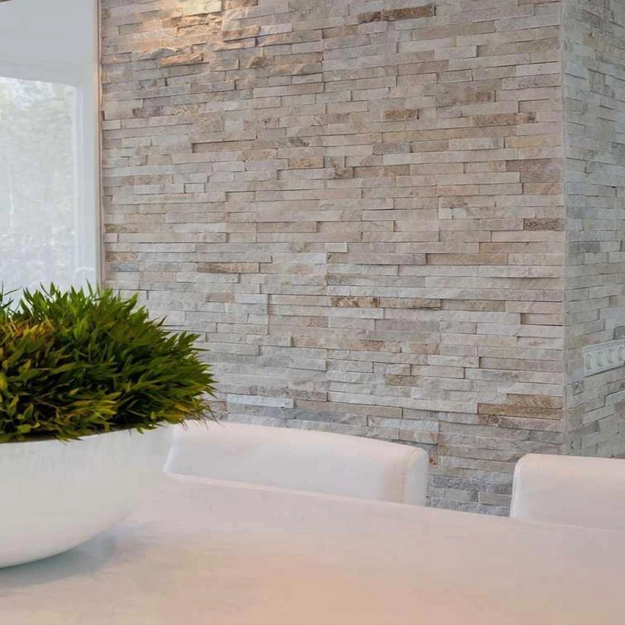 Cream Sparkle Quartz Split Face Tiles 550x150 £35.99/m2 - Image 4