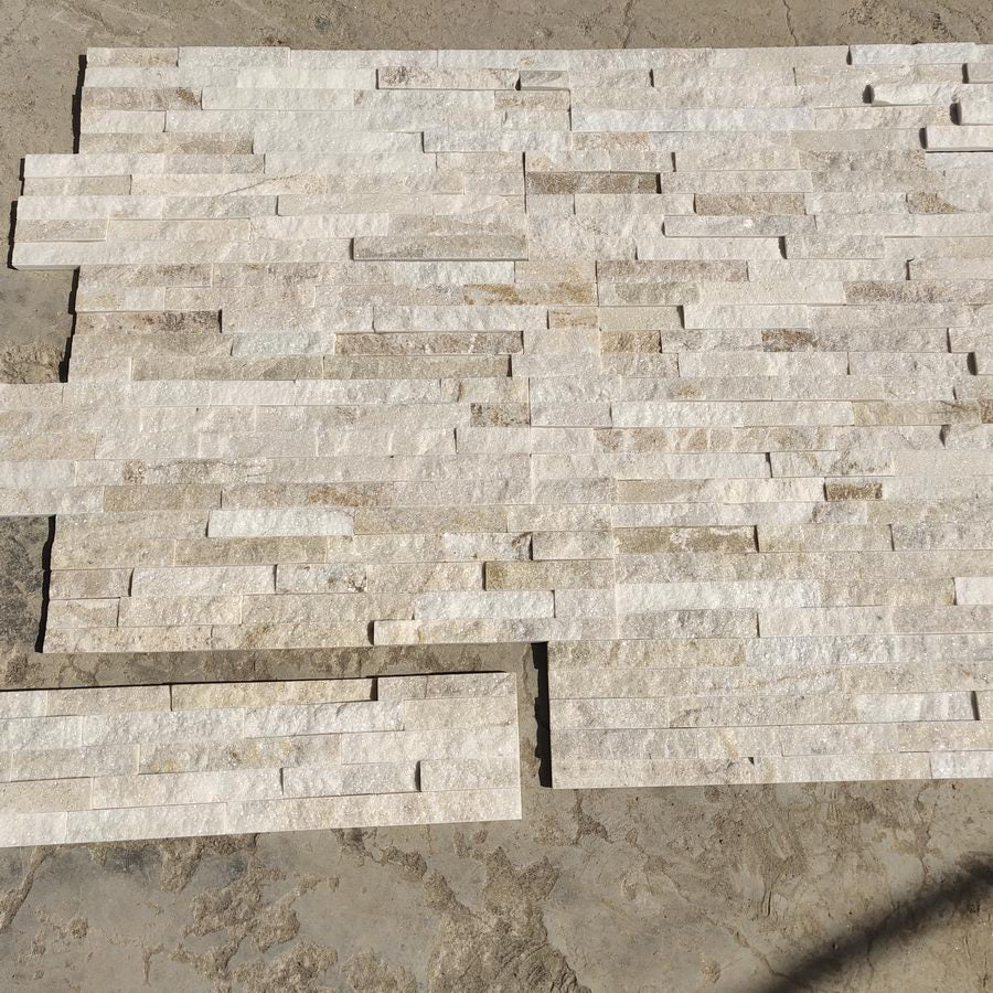 Cream Sparkle Quartz Split Face Tiles 550x150 £35.99/m2 - Image 5