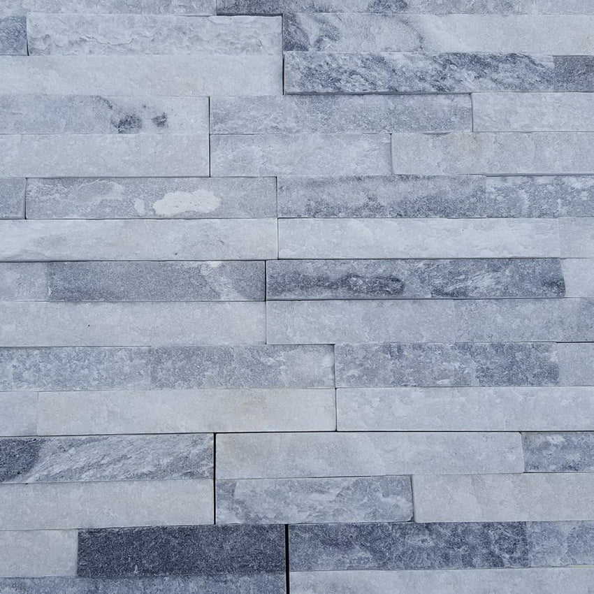 Ice Grey Sparkle Quartz Split Face Tiles, Stone Cladding 360x100 £28.89/m2 - Image 3