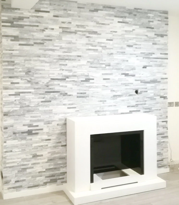 Ice Grey Sparkle Quartz Split Face Tiles, Stone Cladding 360x100 £28.89/m2 - Image 4