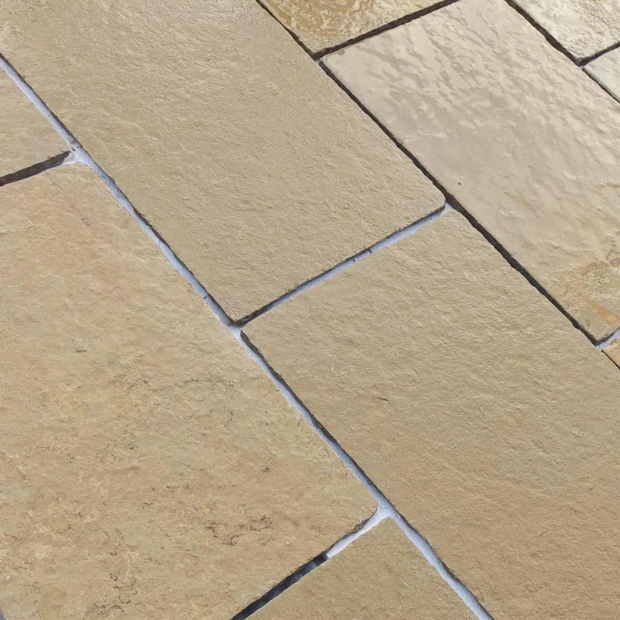 Tandur Yellow Limestone Tumbled 900x600 22mm Cal. £27.89/m2 - Image 4