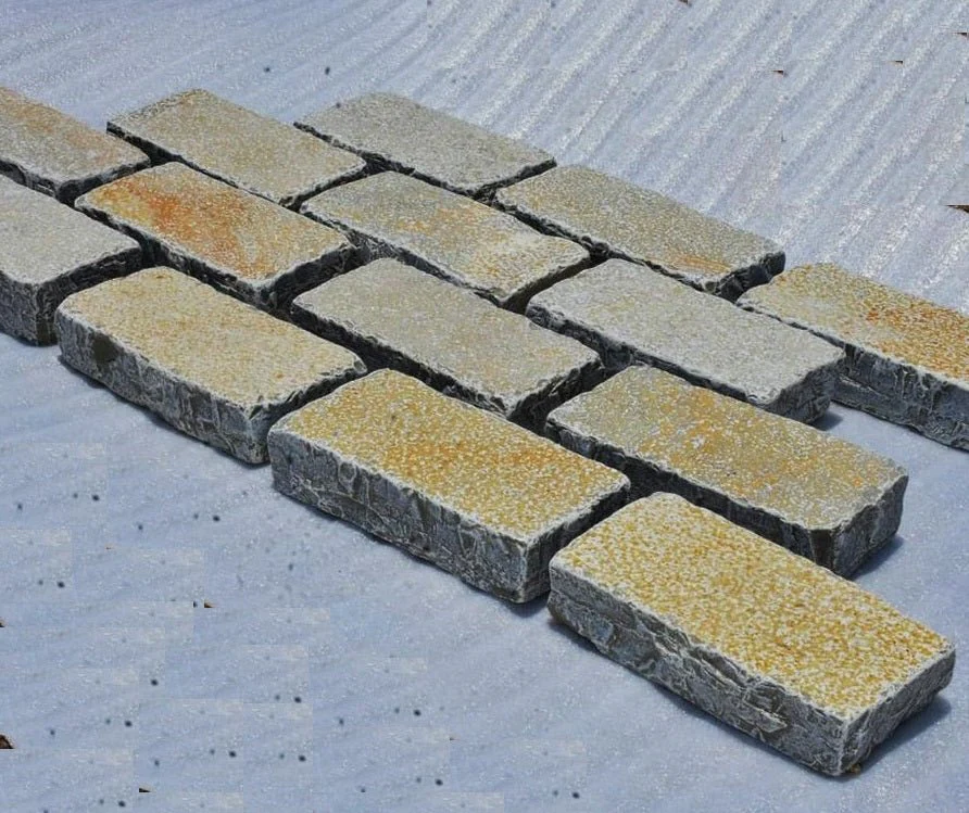 Tandur Yellow Limestone Setts & Cobbles 200 x 100 x 50 £39.50/m2 - Image 3